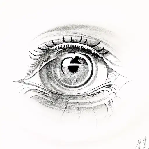 turkish eye tattoo design idea