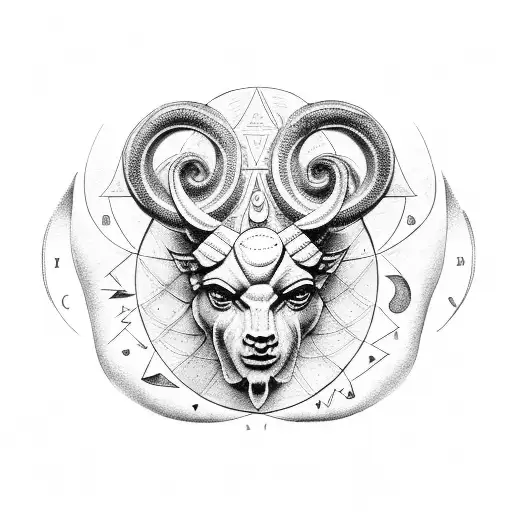 Greek mythology with zodiac signs tattoo design idea