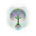 tree of life and death  tattoo design idea