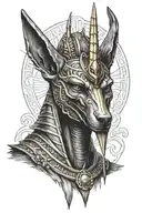 Anubis tattoo design idea