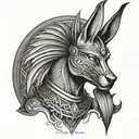 Anubis tattoo design idea
