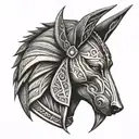 Anubis tattoo design idea