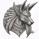 Anubis tattoo design idea