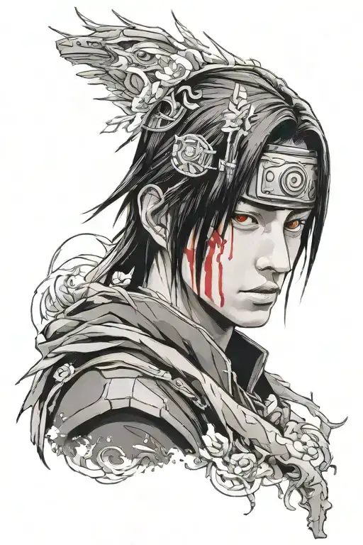 itachi uchiha tattoo design idea