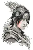 itachi uchiha tattoo design idea