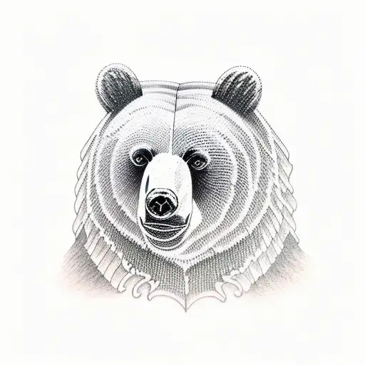 Bear tattoo design idea