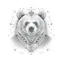 Bear tattoo design idea