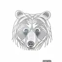 Bear tattoo design idea