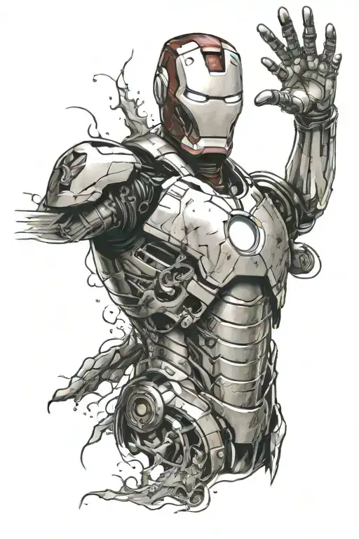 Ironman tattoo design idea