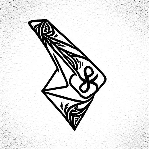 surreal, punk, boho, symbol tattoo design idea