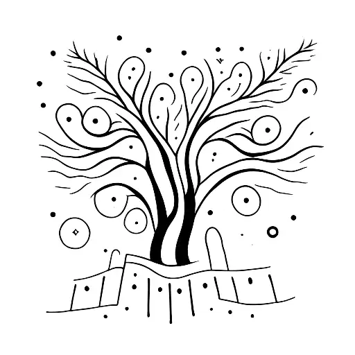 cursive writing "either way, we're not alone" tattoo design idea