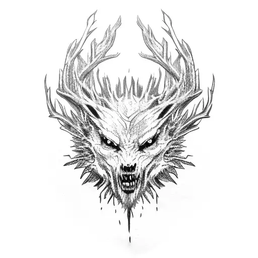 leshen from the witcher series tattoo design idea