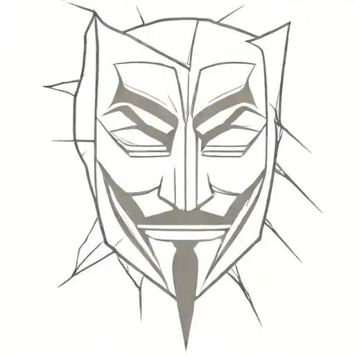 V for Vendetta tattoo design idea