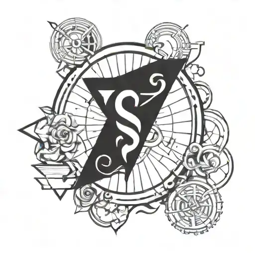 success academic symbols tattoo design idea