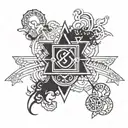 success academic symbols tattoo design idea