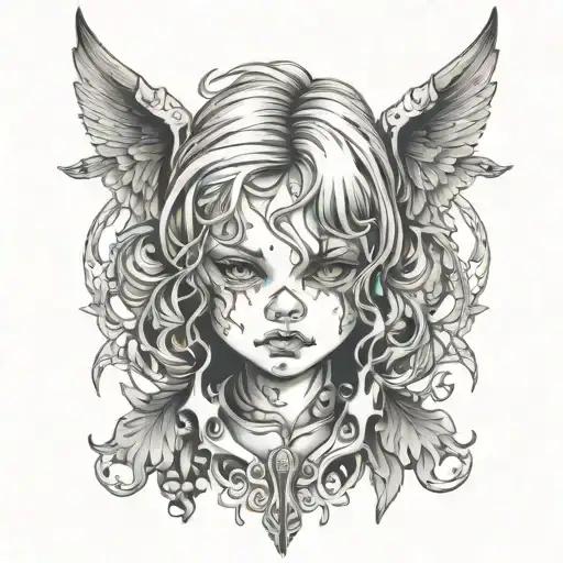 childhood trauma tattoo design idea