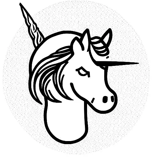 unicorns tattoo design idea