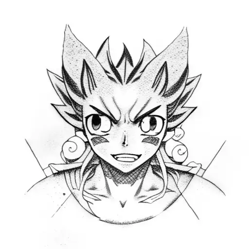 fairy tail anime tattoo design idea