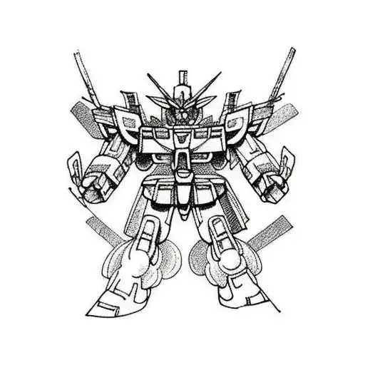gundam tattoo design idea