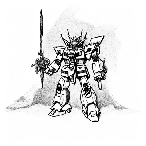 gundam tattoo design idea