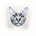 black cat tattoo design idea