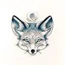 Kitsune Fox tattoo design idea