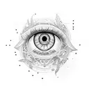 Evil Eye tattoo design idea