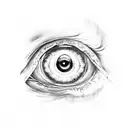 Evil Eye tattoo design idea