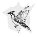 bluejay tattoo design idea