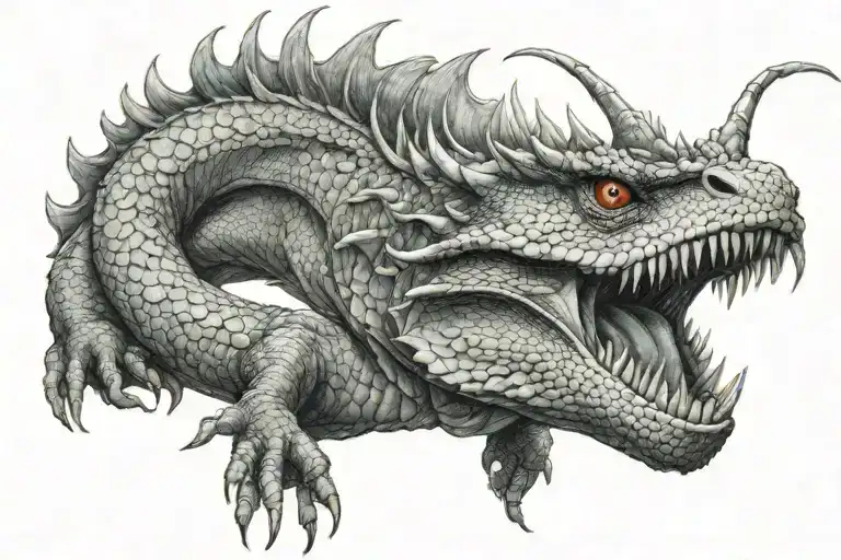basilisk tattoo design idea