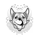 dog lover and a guy who rised up from the lows and is positive and strong tattoo design idea