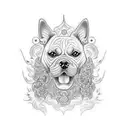 dog lover and a guy who rised up from the lows tattoo design idea