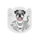 dog lover and a guy who rised up from the lows tattoo design idea