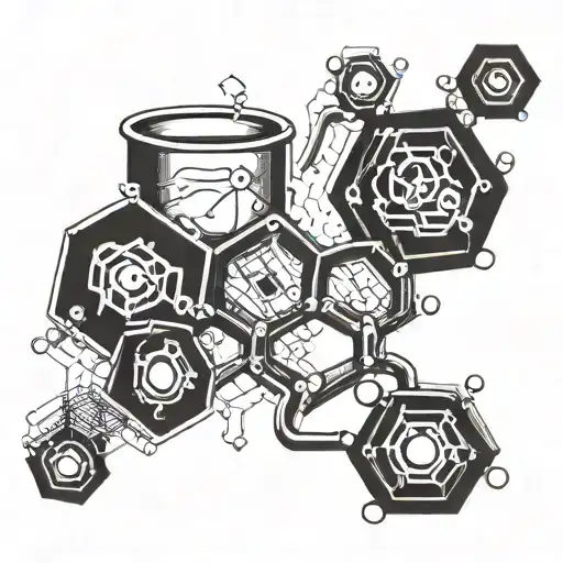 chemical formula of caffeine tattoo design idea