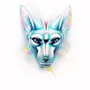 Anubis y Ra tattoo design idea