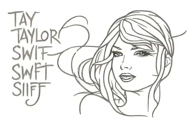 Taylor Swift lyrics tattoo design idea