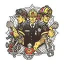 paramedic, firefighter, dentist tattoo design idea