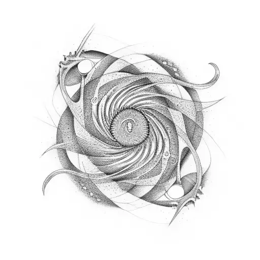the karman vortex tattoo design idea