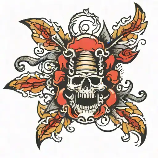 Spinal tattoo design idea