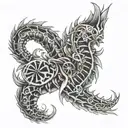 Spinal tattoo design idea