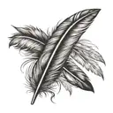 an Indian feather tattoo design idea
