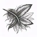 an Indian feather tattoo design idea