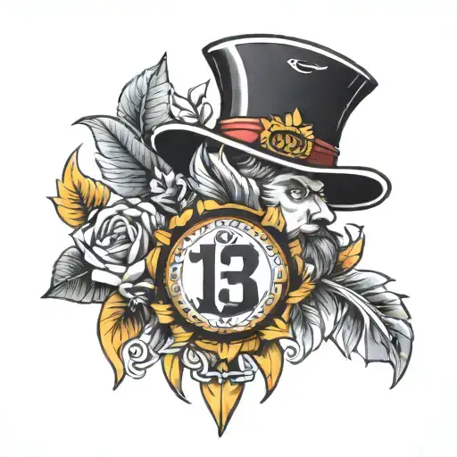 13 and Germany Kit tattoo design idea