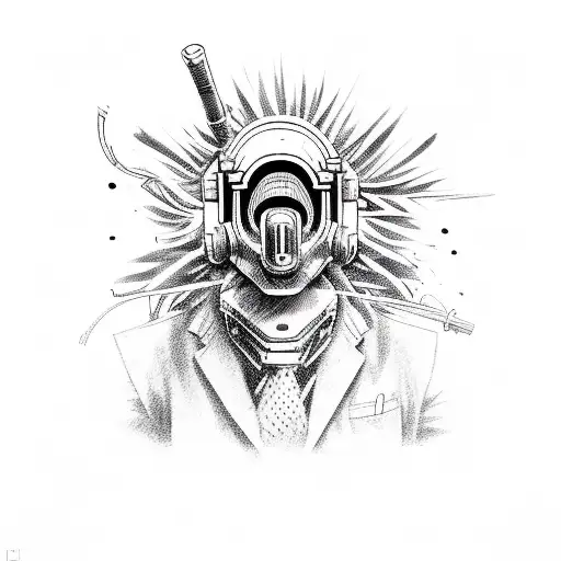 hotline miami tattoo design idea