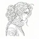 anime style easy to draw tattoo design idea