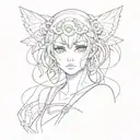 anime style easy to draw tattoo design idea