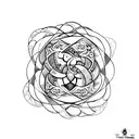 Design a tattoo inspired by fractals with a touch of Renaissance art tattoo design idea