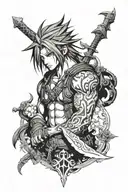 jecht final fantasy X tattoo design idea