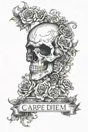 carpe diem " tattoo design idea