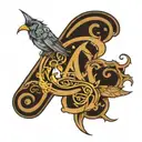 ag initial tattoo design idea